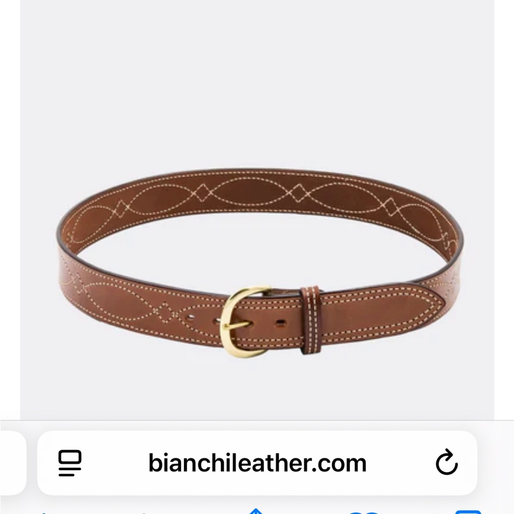 Bianchi Leather Brown Belt